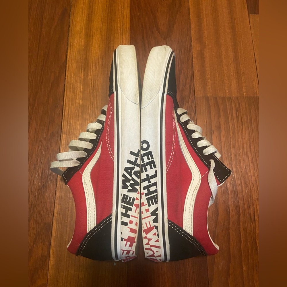 Red Canvas Vans - Picture 5 of 7